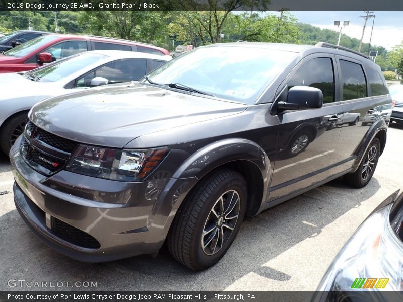 Granite Pearl / Black 2018 Dodge Journey SE AWD