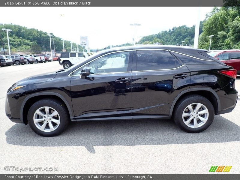 Obsidian Black / Black 2016 Lexus RX 350 AWD