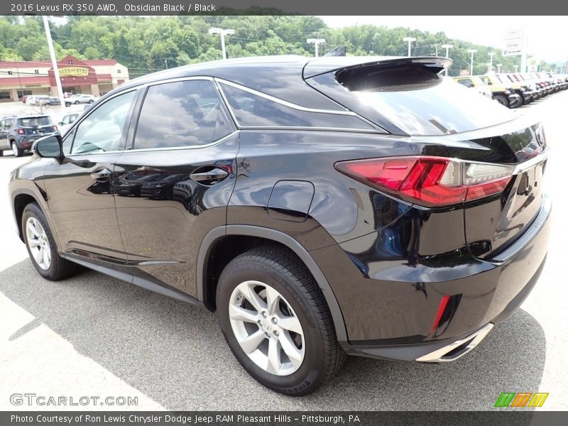 Obsidian Black / Black 2016 Lexus RX 350 AWD
