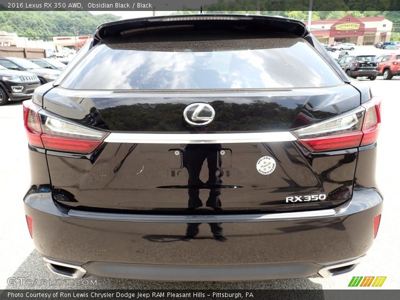 Obsidian Black / Black 2016 Lexus RX 350 AWD