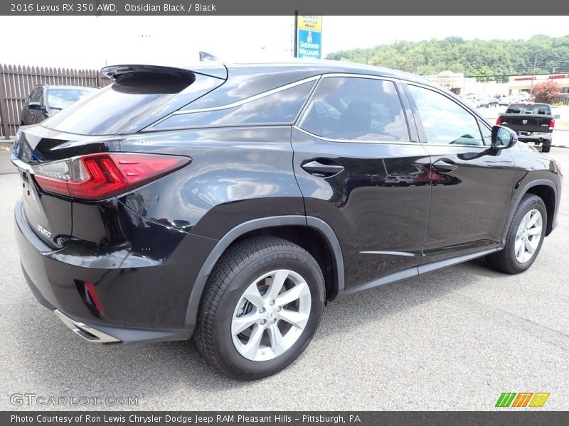 Obsidian Black / Black 2016 Lexus RX 350 AWD