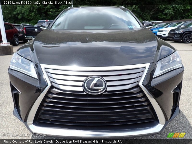 Obsidian Black / Black 2016 Lexus RX 350 AWD