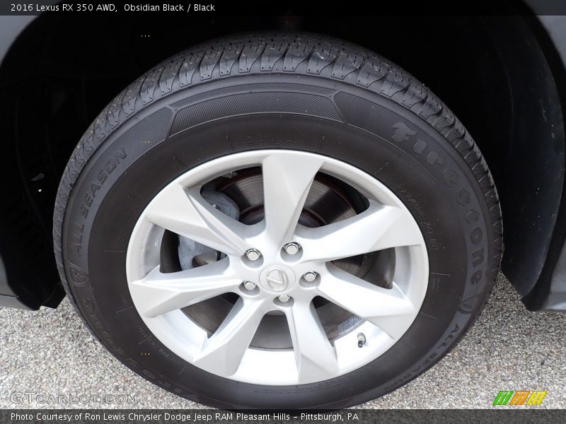 Obsidian Black / Black 2016 Lexus RX 350 AWD