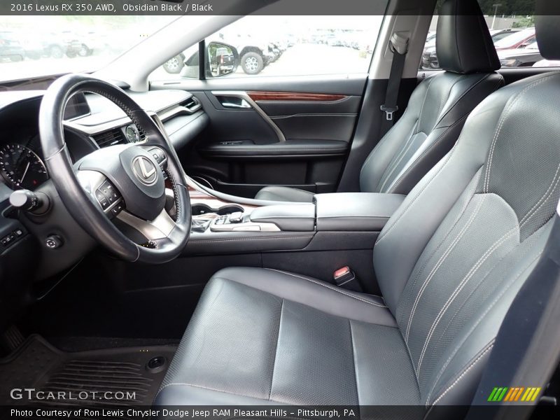 Obsidian Black / Black 2016 Lexus RX 350 AWD