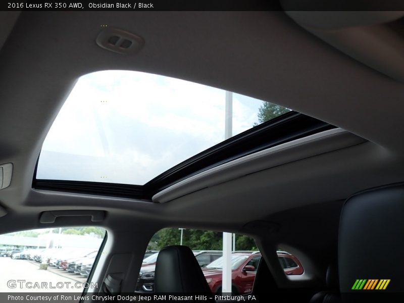 Obsidian Black / Black 2016 Lexus RX 350 AWD