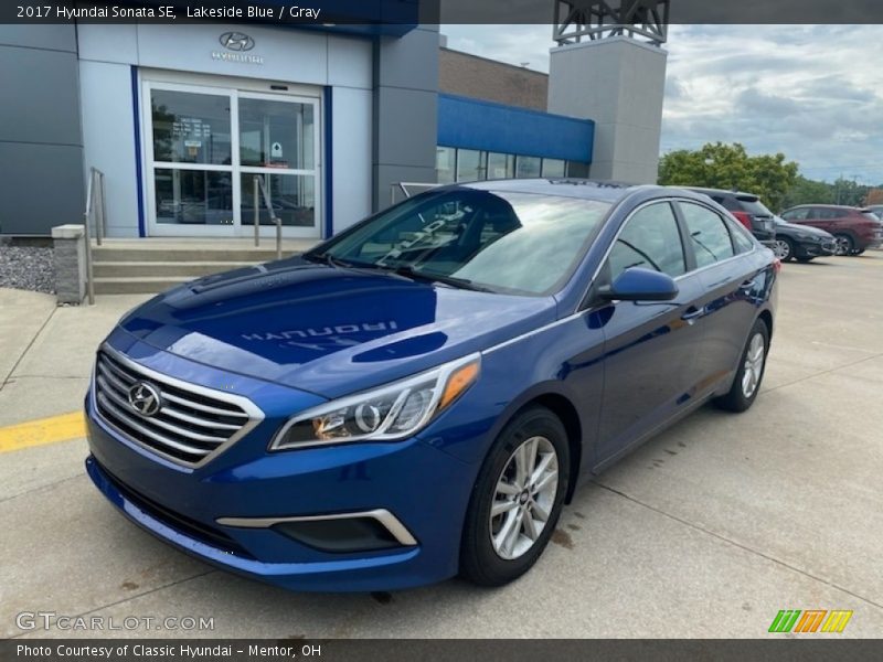 Lakeside Blue / Gray 2017 Hyundai Sonata SE