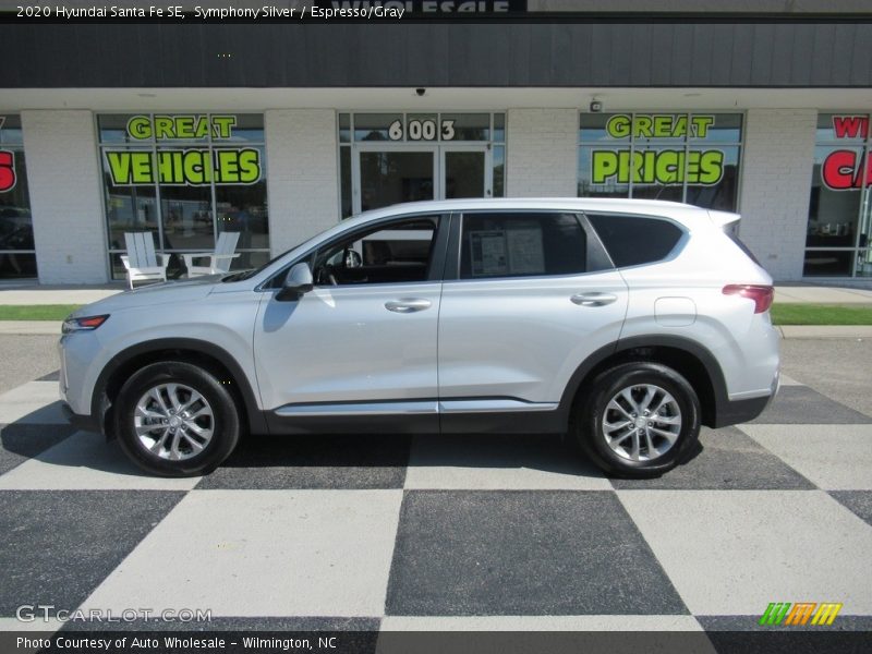 Symphony Silver / Espresso/Gray 2020 Hyundai Santa Fe SE