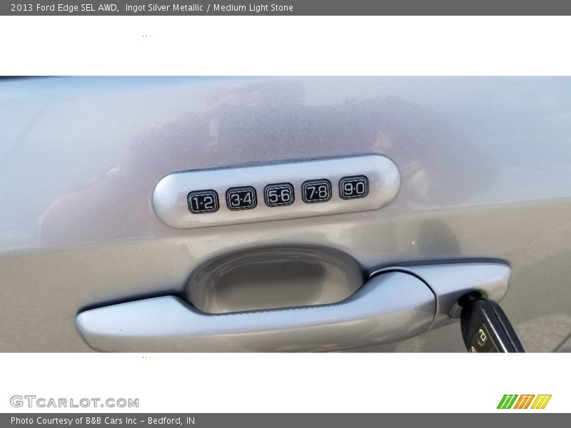 Ingot Silver Metallic / Medium Light Stone 2013 Ford Edge SEL AWD