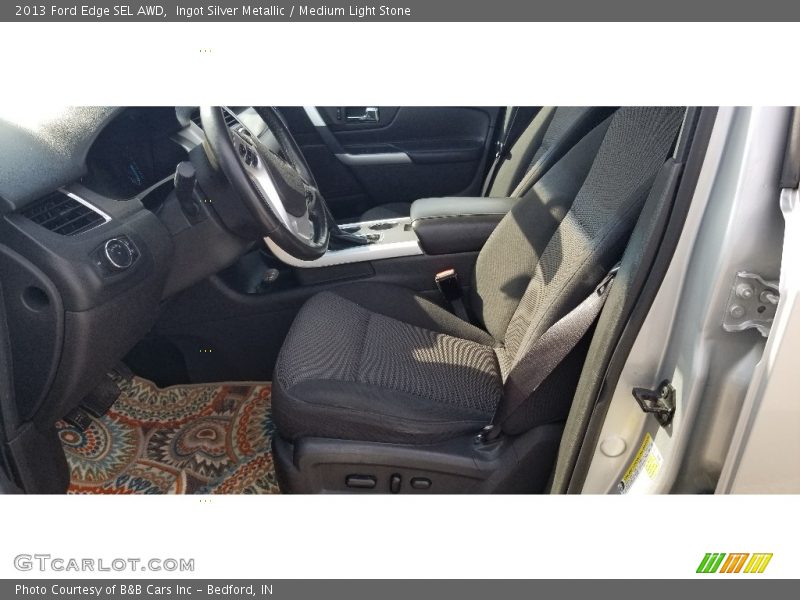 Ingot Silver Metallic / Medium Light Stone 2013 Ford Edge SEL AWD