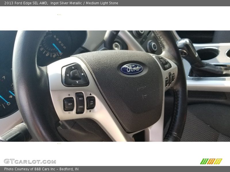 Ingot Silver Metallic / Medium Light Stone 2013 Ford Edge SEL AWD