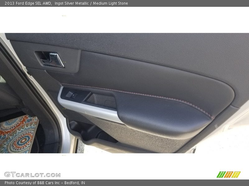 Ingot Silver Metallic / Medium Light Stone 2013 Ford Edge SEL AWD