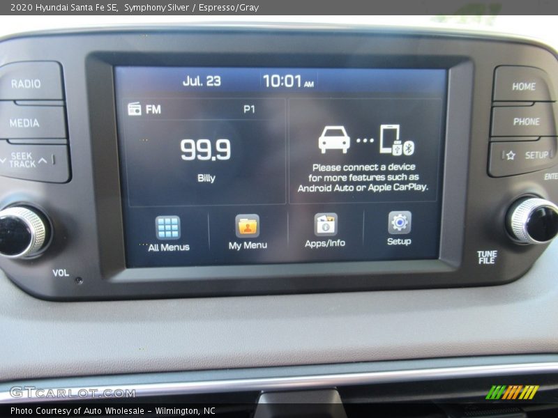 Symphony Silver / Espresso/Gray 2020 Hyundai Santa Fe SE