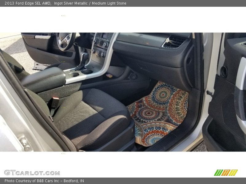 Ingot Silver Metallic / Medium Light Stone 2013 Ford Edge SEL AWD