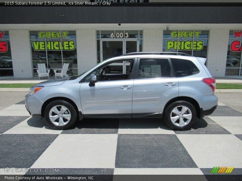 Ice Silver Metallic / Gray 2015 Subaru Forester 2.5i Limited