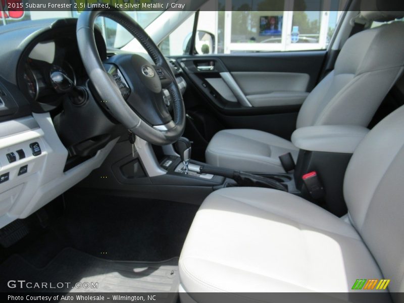 Ice Silver Metallic / Gray 2015 Subaru Forester 2.5i Limited