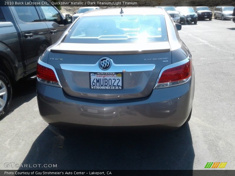 Quicksilver Metallic / Dark Titanium/Light Titanium 2010 Buick LaCrosse CXL