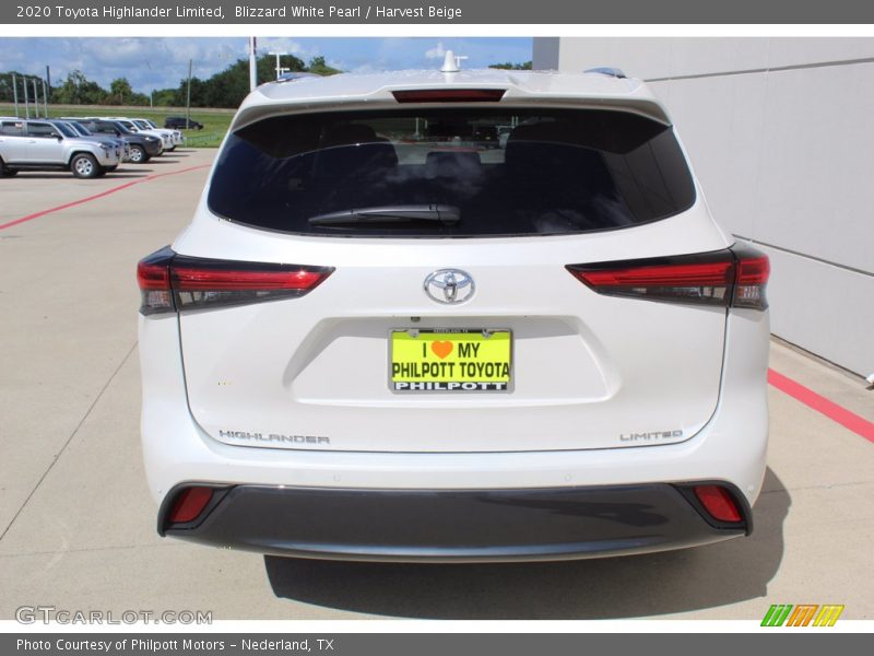 Blizzard White Pearl / Harvest Beige 2020 Toyota Highlander Limited