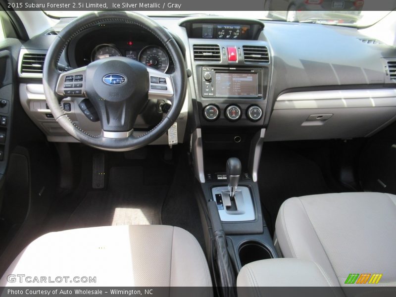 Ice Silver Metallic / Gray 2015 Subaru Forester 2.5i Limited