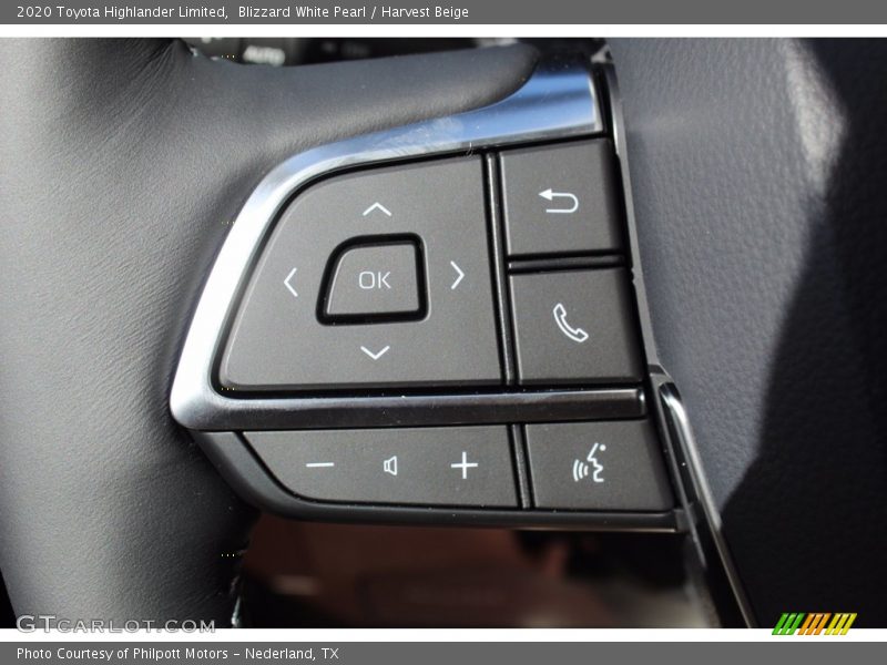 Blizzard White Pearl / Harvest Beige 2020 Toyota Highlander Limited