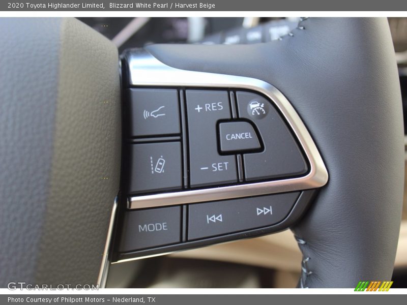 Blizzard White Pearl / Harvest Beige 2020 Toyota Highlander Limited