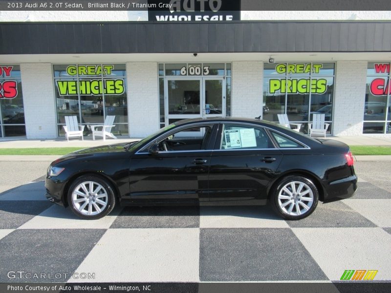 Brilliant Black / Titanium Gray 2013 Audi A6 2.0T Sedan