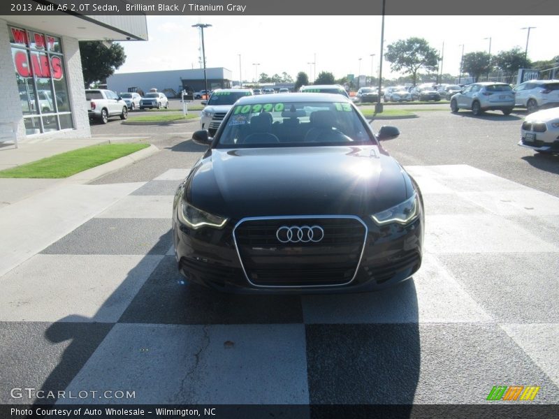 Brilliant Black / Titanium Gray 2013 Audi A6 2.0T Sedan