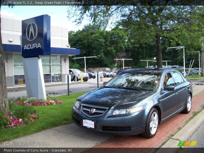 Deep Green Pearl / Parchment 2005 Acura TL 3.2