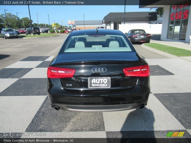 Brilliant Black / Titanium Gray 2013 Audi A6 2.0T Sedan