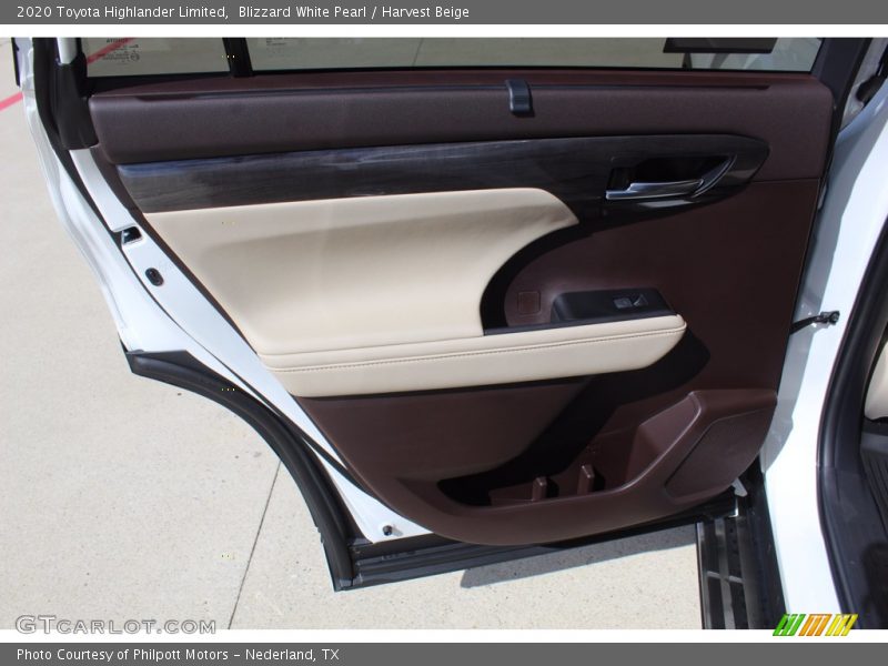 Blizzard White Pearl / Harvest Beige 2020 Toyota Highlander Limited