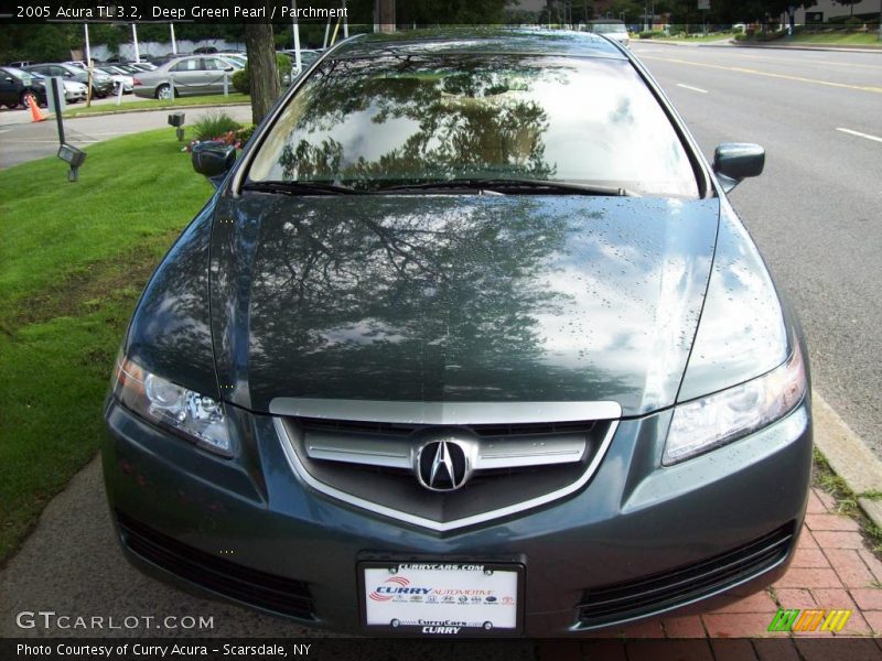 Deep Green Pearl / Parchment 2005 Acura TL 3.2