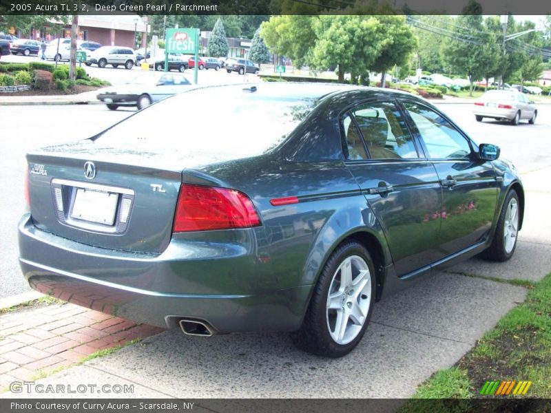 Deep Green Pearl / Parchment 2005 Acura TL 3.2
