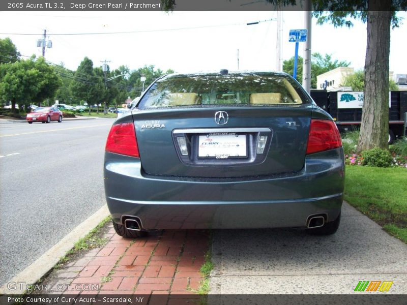 Deep Green Pearl / Parchment 2005 Acura TL 3.2