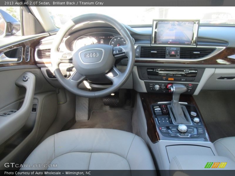 Brilliant Black / Titanium Gray 2013 Audi A6 2.0T Sedan