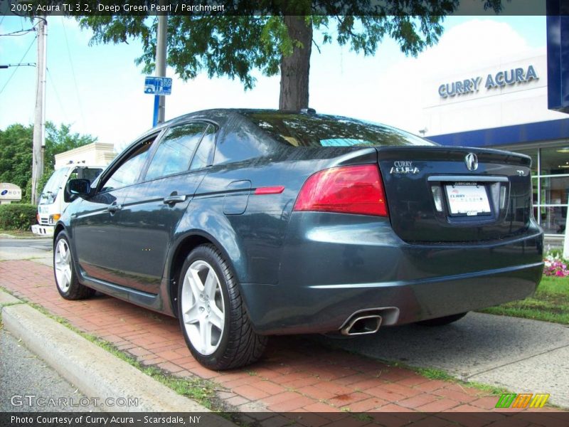 Deep Green Pearl / Parchment 2005 Acura TL 3.2