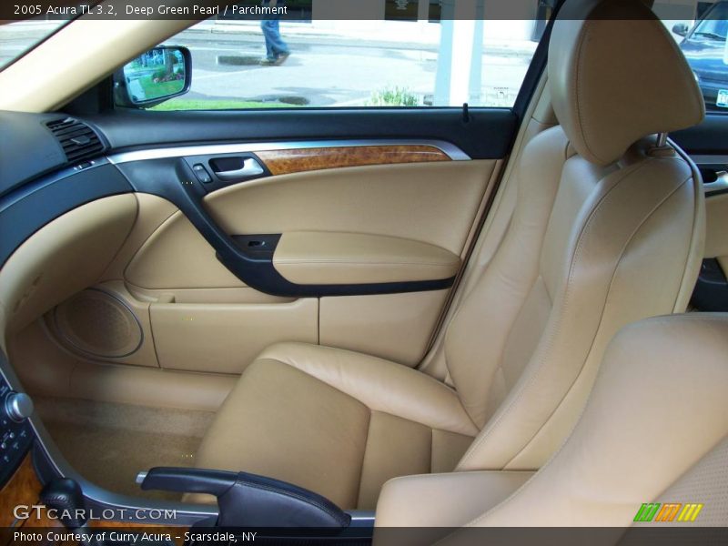 Deep Green Pearl / Parchment 2005 Acura TL 3.2