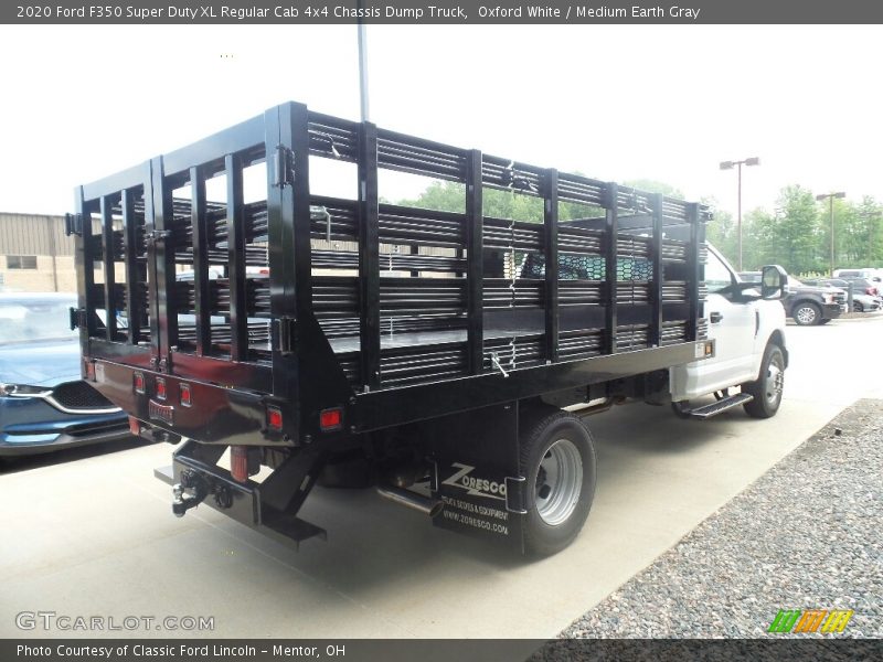Oxford White / Medium Earth Gray 2020 Ford F350 Super Duty XL Regular Cab 4x4 Chassis Dump Truck