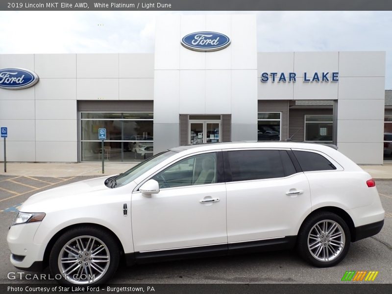 White Platinum / Light Dune 2019 Lincoln MKT Elite AWD