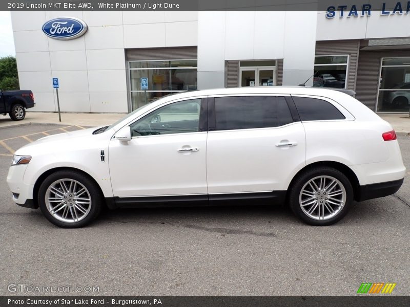 White Platinum / Light Dune 2019 Lincoln MKT Elite AWD