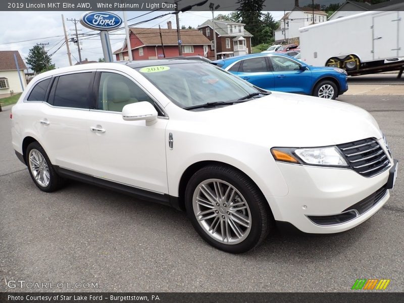 White Platinum / Light Dune 2019 Lincoln MKT Elite AWD