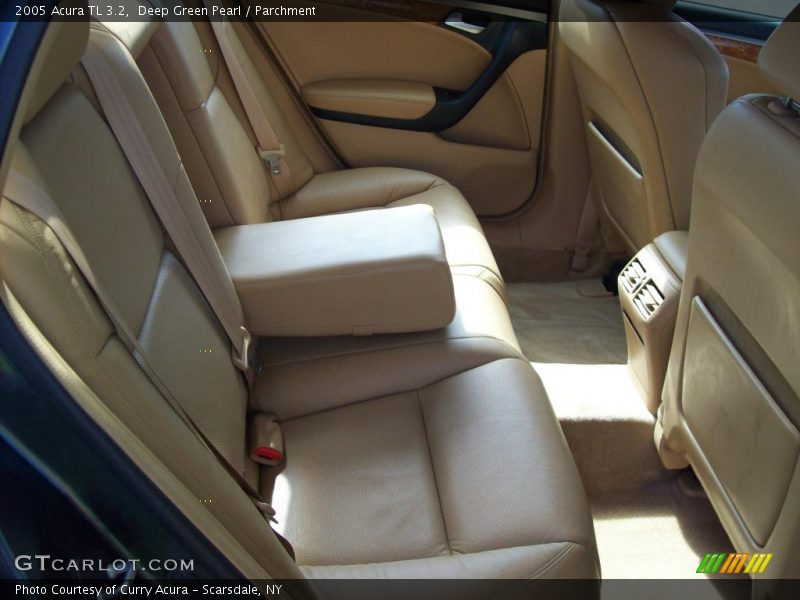 Deep Green Pearl / Parchment 2005 Acura TL 3.2