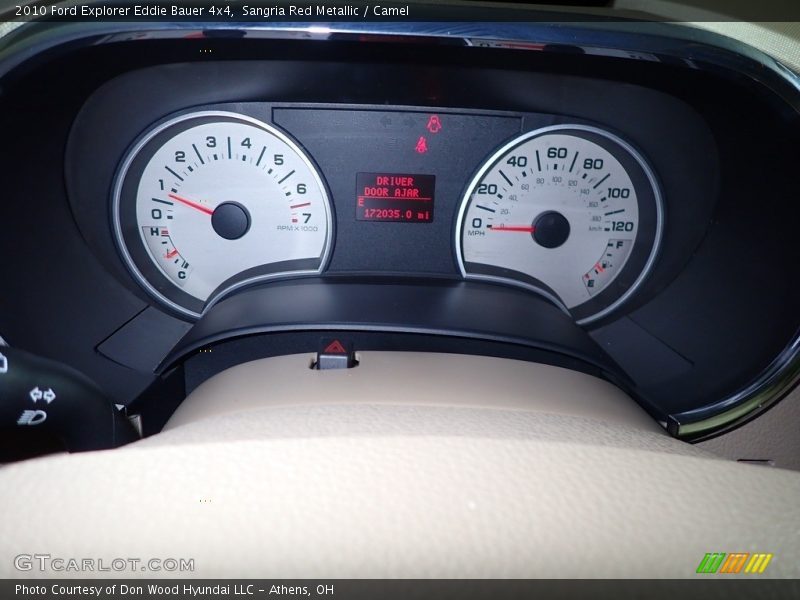 Sangria Red Metallic / Camel 2010 Ford Explorer Eddie Bauer 4x4