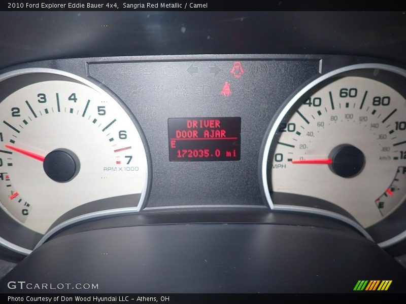 Sangria Red Metallic / Camel 2010 Ford Explorer Eddie Bauer 4x4