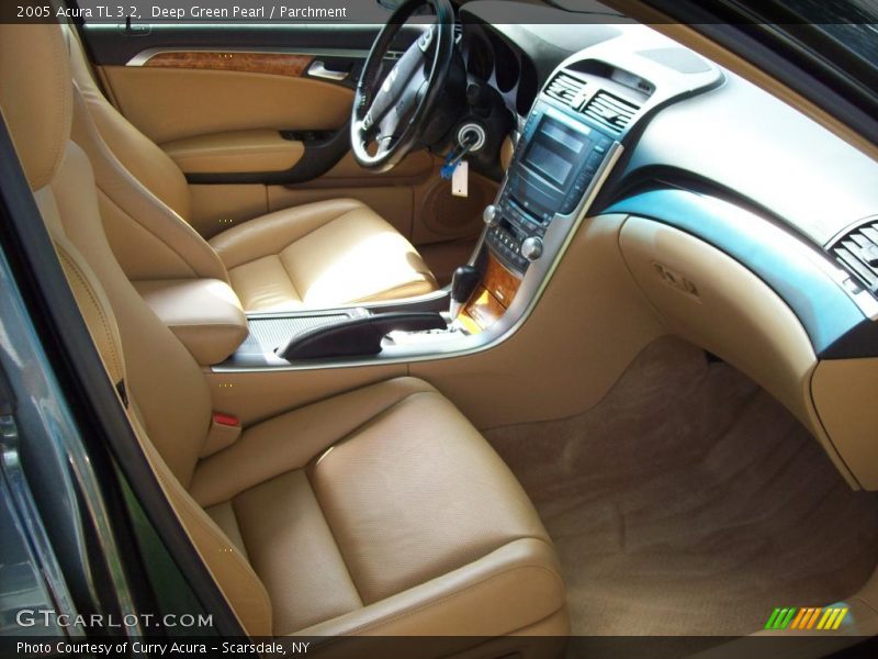 Deep Green Pearl / Parchment 2005 Acura TL 3.2