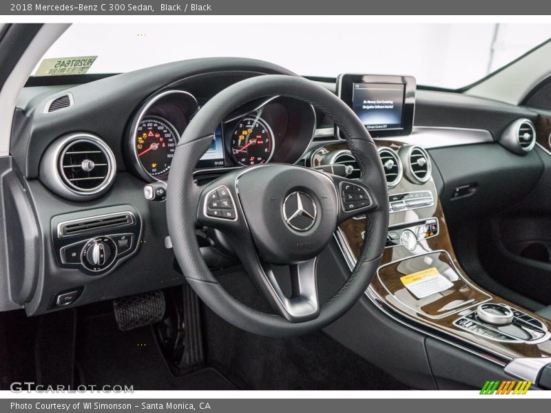 Black / Black 2018 Mercedes-Benz C 300 Sedan