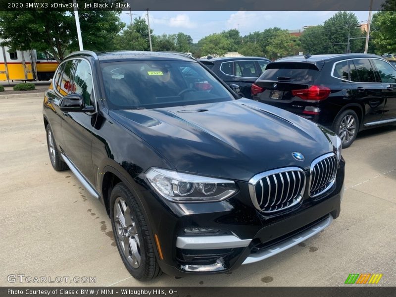 Jet Black / Black 2020 BMW X3 xDrive30i