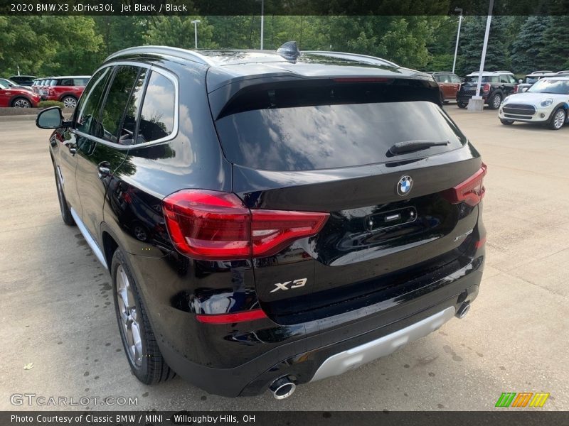 Jet Black / Black 2020 BMW X3 xDrive30i