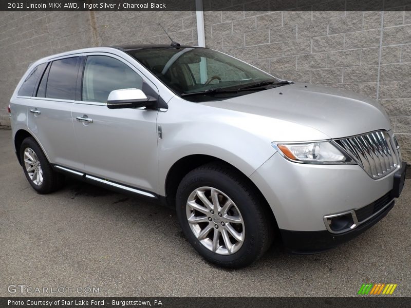 Ingot Silver / Charcoal Black 2013 Lincoln MKX AWD