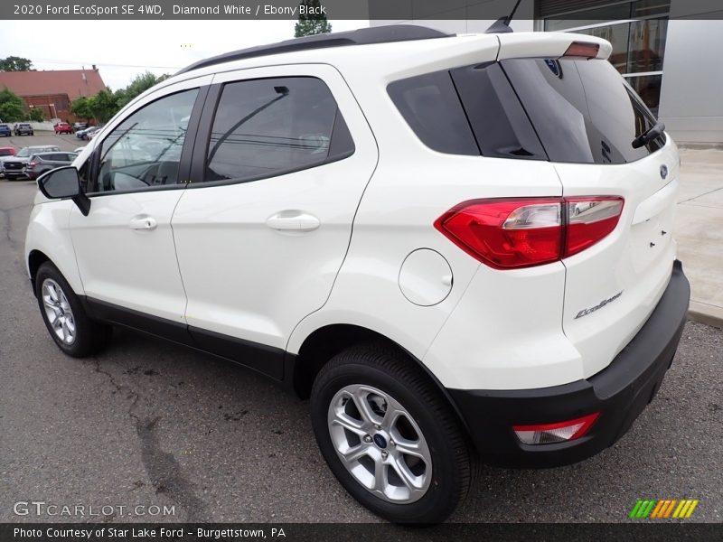 Diamond White / Ebony Black 2020 Ford EcoSport SE 4WD