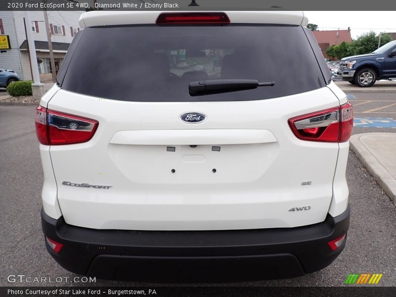Diamond White / Ebony Black 2020 Ford EcoSport SE 4WD