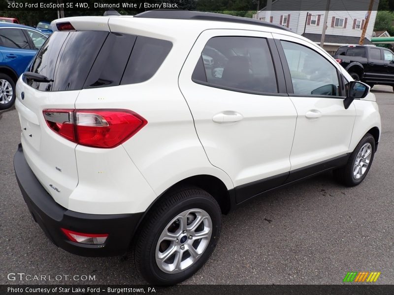 Diamond White / Ebony Black 2020 Ford EcoSport SE 4WD